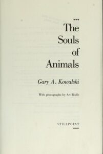 Cover of The Souls of Animals by Gary Kowalski