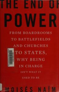 Cover of The End of Power by Moisés Naím