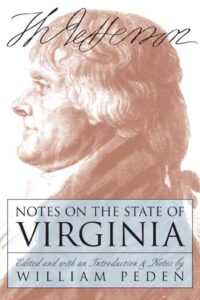 Book cover: Notes on the State of Virginia by Thomas Jefferson