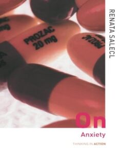 Book cover of On Anxiety by Renata Salecl