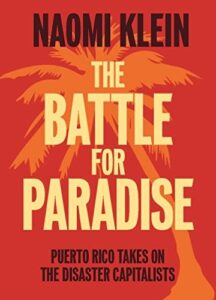 Book cover of The Battle for Paradise by Naomi Klein
