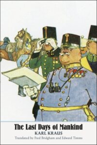 Book cover of The Last Days of Mankind by Karl Kraus