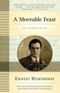 Book cover of A Moveable Feast by Ernest Hemingway